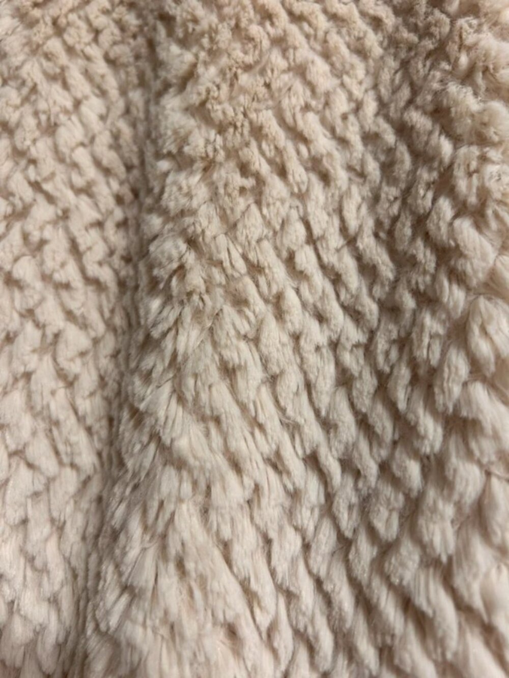 Cream Faux Fur Teddy Belted Gilet – Size M - Picture 4 of 5